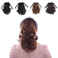 Womens Fashion Wavy Curly False Ponytail Clip Hair Extension Hairpiece Wig