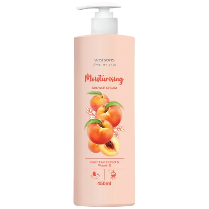 SALE💢Watson Moisturising Peach Fruit Extract and Vitamin E Bath Cream