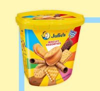 Julies Biscuit Assorties จูลี่ส์ บิสกิตรวมรส แบบถัง 530 กรัม