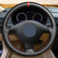 DIY Artificial Leather Car Steering Wheel Cover for Volkswagen VW Golf 4 Passat B5 1996-2003 Seat Leon 1999-2004 Polo 1999-2002 Steering Wheels Access