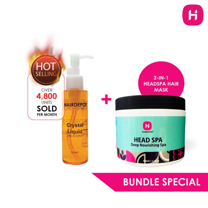 [bundle Set] Hairdepot Silky And Smooth Hair Serum Jojoba Oil 120ml