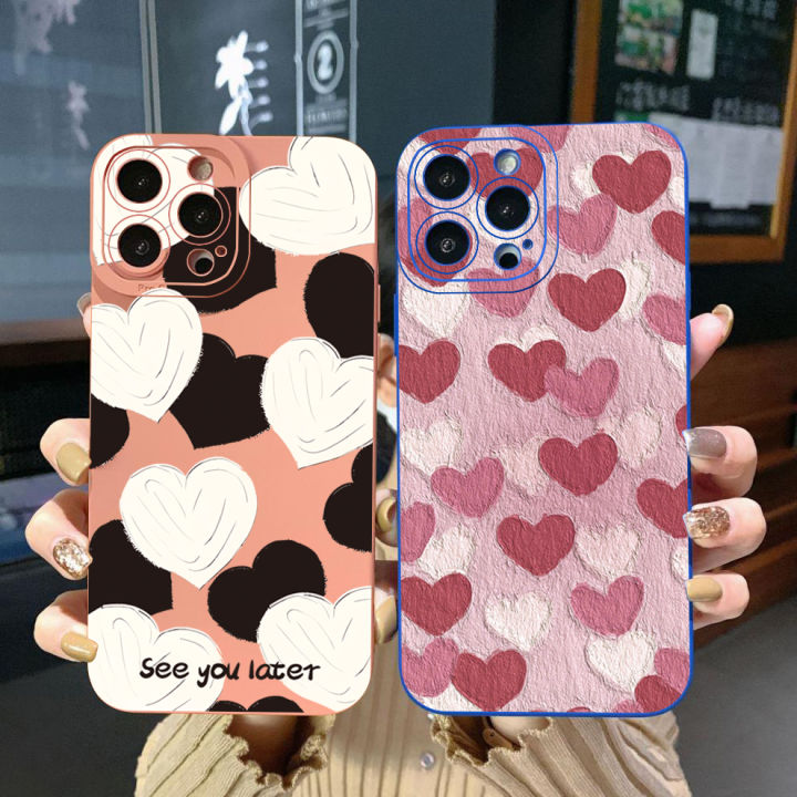 เคสสำหรับ-vivo-โทรศัพท์-t1-5g-y02s-y35-4g-y30-y55-y75-y01-y21-y33s-y3s-y12-y20-y15a-y11s-ฝาครอบป้องกัน-y12a-ขอบสี่เหลี่ยมสีขาวความรักที่มีเต็มฝาครอบ