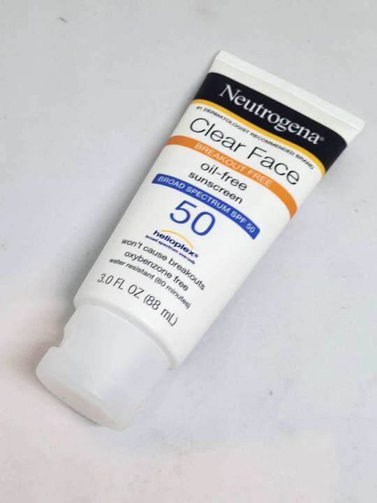 Neutrogena Clear Face Oil Free Sunscreen & Breakout Free SPF50 Lazada PH