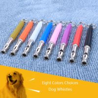 Alloy Ultrasonic Repeller Discipline Training Adjustable Whistle Pitch Bark Stop Barking Keychain Pets Tools Supplies