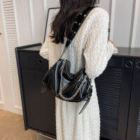 Hot แฟชั่นผู้หญิงนุ่มเงินหนังหมอน Crossbody กระเป๋าสุภาพสตรีกระเป๋าถือ2023ใหม่ Cross Body Bucket Bag