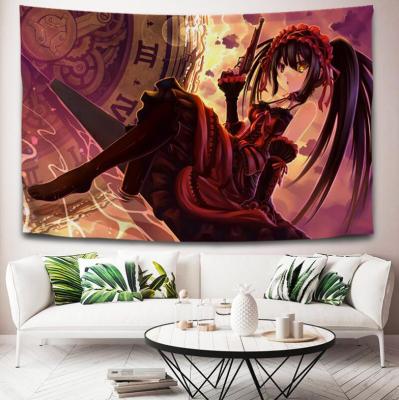 Popular Cartoon DATE A LIVE Tapestry 3D Printing Tapestrying Rectangular Home Decor Wall Hanging Tapestries Hangings