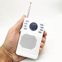 【LZ】 Mini Portable Pocket FM Radio Receiver with Built-in Speaker  Antenna Support Earphone Gift for the Old for Parents