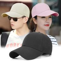 【Hot Sale】 Korean version of the all-match hard top with a rear mesh breathable baseball cap for men and women outdoor sun visor large size peaked