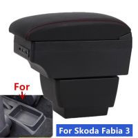 For Skoda Fabia 3 Armrest Box For Skoda Fabia III Combi Car Armrest box Central Storage Box Retrofit with USB Car Accessories Pipe Fittings Accessorie