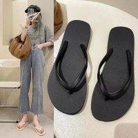 CODhuanglan212 Black Plain EVA Sponge Non Slip Flip Flops Sandals 36-40 for Women