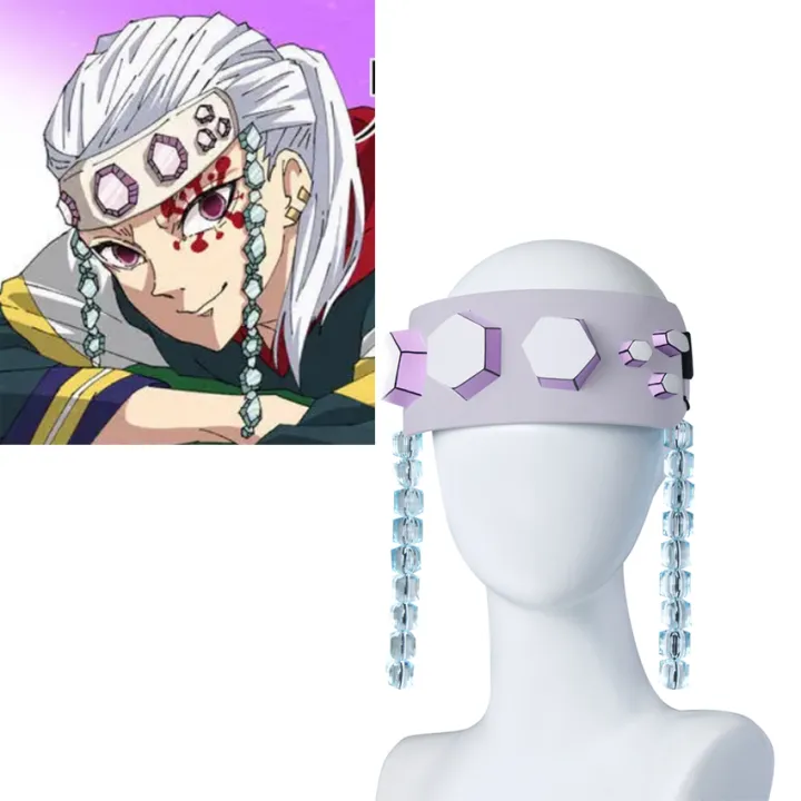 Takerlama Demon Slayer Kimetsu No Yaiba Uzui Tengen Headband Cosplay