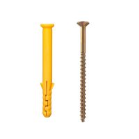 100pcs Wall Plugs &amp; Screws Set Self Tapping Screws Expansion Pipe Anchors Bolts Heavy Duty Wood Screws &amp; Wall Plugs set Nails Screws Fasteners