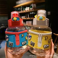 Childrens Cute Cartoon Plastic Cup Ins High-Value Large-Capacity Drop-Proof Portable Water Cup High Temperature Resistant Space Cup 【JUNE】