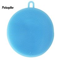 ●PO Multifunctional Dish Scrubber Sponge Brush Scouring Pad Kitchen Cleaning Tool