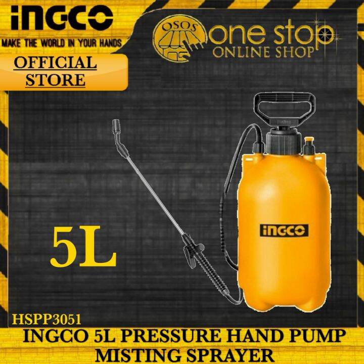 Original Brand of Ingco 5 Liters Pressure Hand Pump Misting ...