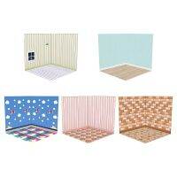 1:12 Scale Dollhouse Background Board Accessories DIY Foldable Multipurpose