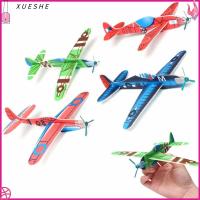 XUESHE 10Pcs เล่นเกม เด็กของขวัญเด็ก มือโยน เครื่องร่อนบิน ของเล่นเครื่องบิน โมเดลเครื่องบิน เครื่องบินโฟม