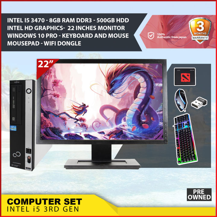 Cheap Gaming PC Computer - Intel Core i3 / 8GB Ram / 500GB HDD / Windows 10  WiFi