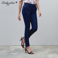 Lady Plus กางเกงขายาว | Long Pants 7032PL กางเกงทำงาน ทรงสลิม สีกรมท่า