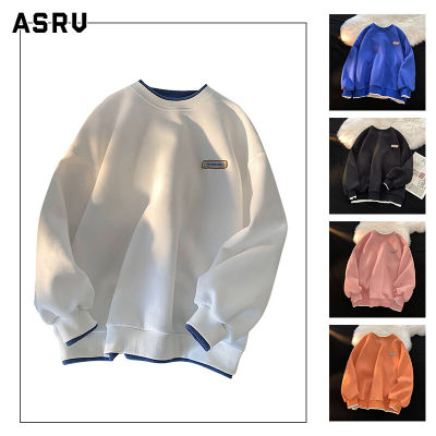 ASRV เสื้อกันหนาว ผช เสื้อกันหนาว ผู้ชาย สเวตเตอร์ชาย sweaters for men เสื้อกันหนาวผู้ชายหลวมและเรียบง่ายรอบคอด้านบนฤดูกาลเย็นใหม่อินเทรนด์แบรนด์เสื้อทุกการแข่งขัน