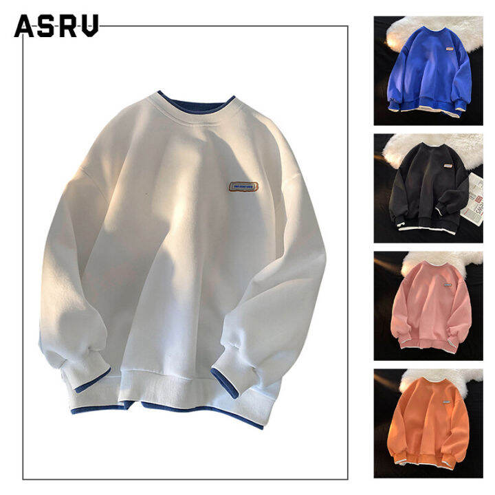 asrv-เสื้อกันหนาว-ผช-เสื้อกันหนาว-ผู้ชาย-สเวตเตอร์ชาย-sweaters-for-men-เสื้อกันหนาวผู้ชายหลวมและเรียบง่ายรอบคอด้านบนฤดูกาลเย็นใหม่อินเทรนด์แบรนด์เสื้อทุกการแข่งขัน