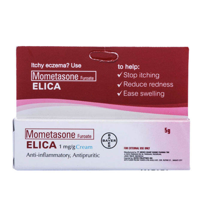 Elica Mometasone Furoate Ointment 0.1% 5g | Lazada PH