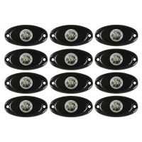 12X 9W White LED Rock Light for JEEP SUV Off Road Truck Boat Underbody Lamp