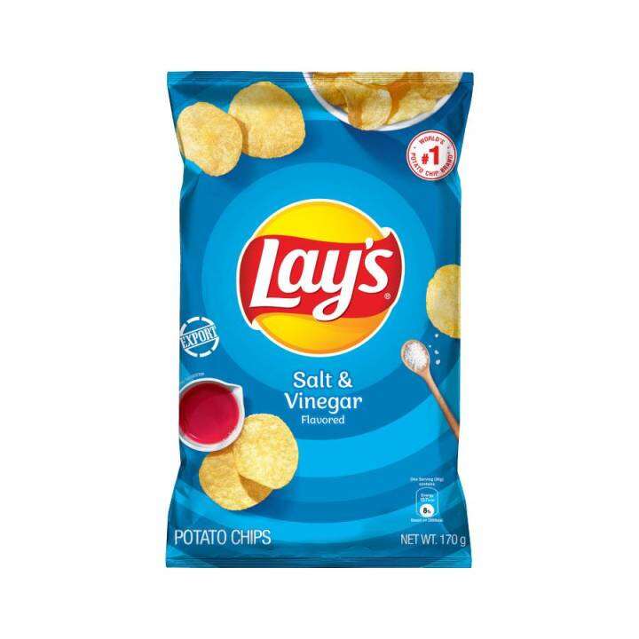 Lay's Salt & Vinegar Potato Chips (170g) Lazada PH