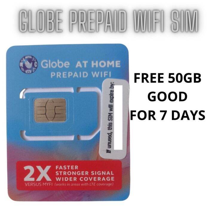 GLOBE AT HOME PREPAID WIFI SIM 50GB | Lazada PH