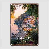 Amalfi พิกัดศิลปะป้ายโลหะตกแต่งโรงภาพยนตร์ของตกแต่งฝาผนังกำแพงห้องนั่งเล่นป้ายดีบุกโปสเตอร์0707