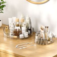 【jw】◑  Storage Rotating Tray Desktop Table Product Rack Makeup Organizer