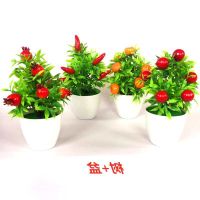 [COD] potted simulation fruit bonsai manufacturers directly supply 9 rich trees ornaments cross-border direct