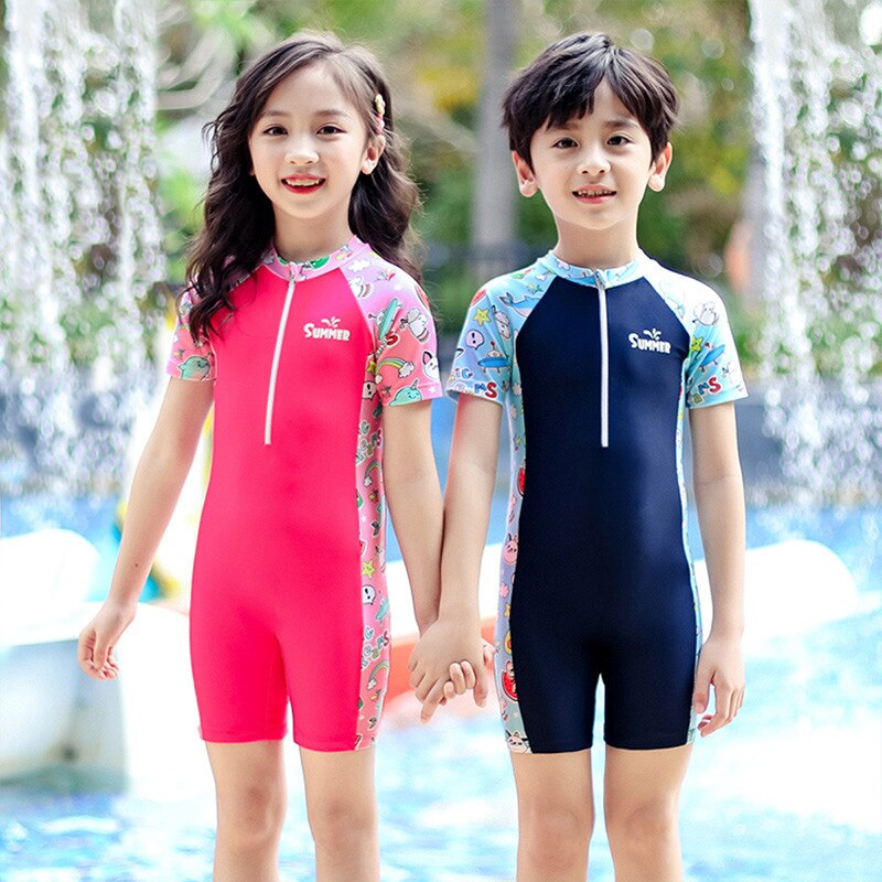 Baby Toddler Girl Swimming Suit with UV40 Sun Protection Long Sleeve Rash Guard One Piece Swimsuit for Girls 