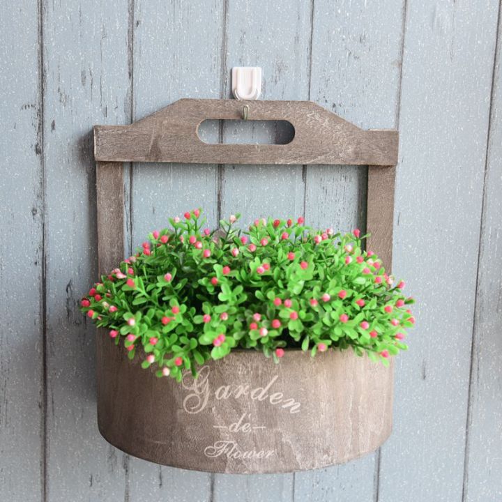 vintage-wood-flower-pot-vase-wall-fence-hanging-balcony-garden-patio-planter-home-decor-wall-hanging-decor-bucket-flower-holders