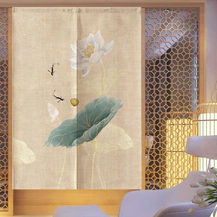 Traditional Chinese Ink Style Door Curtain Japanese Curtain Noren Room ...