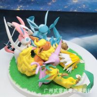 13Cm Pokemon Lets Go! Anime Action Figure Model Toys  Eevee Family 9 Kinds Evolution Form Childrens Collectible Gifts