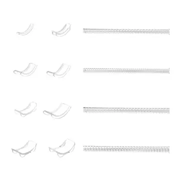 8 Sizes Silicone Invisible Clear Ring Size Adjuster Resizer Loose