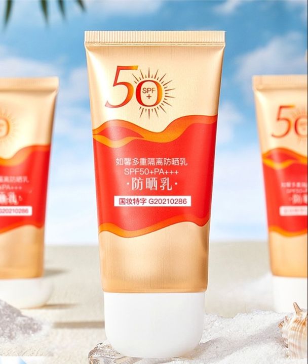 กันแดด-sunscreen-multi-solution-กันแดดสูตรใหม่-กันน้ำ-กันเหงื่อ-spf50-ผิวลุ่มลื่น-ไม่เหนียวเหนอะหนะ-เพิ่มความขาวกระจ่างอย่างเป็นธรรมชาติ-sp996
