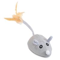 Cat Mouse Toys Electric Moving Cat Toy With Furry Tail Funny Electronic Plush Mouse Electronic Toys For Cat Kitten Pet Interactive Cat Toys clever