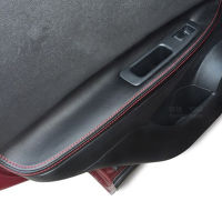 4Pcs Fit For Nissan qashqai 2008-2015 Car Door Armrest Cover Stitching PU Leather Surface Shell Trim Car styling