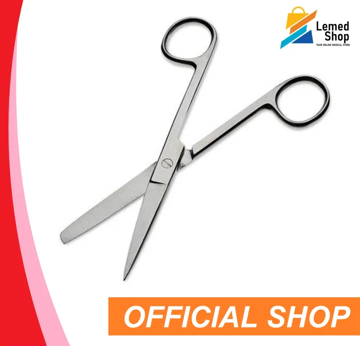 Surgical Straight Scissor Secheron Stainless Size 5 1/2 Hospital