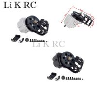 Metal R3 Single Speed Transmission Gearbox with Motor Gear Mount for 1/10 RC Crawler Car RC4WD D90 II D110 Gelande 2  Power Points  Switches Savers