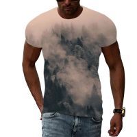 Summer 3D Men Early Morning Clouds graphic t shirts Fashion Casual Handsome Mature Print T-shirt Trend hakuna Cool Style t-shirt