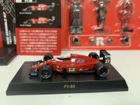 ของเล่นโมเดลรถประกอบทำจากอัลลอยหล่อรูป1:64 KYOSHO Dydo Ferrari F1-89 #27 #28