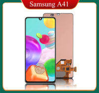 จอ LCD สำหรับ Samsung Galaxy A41ของแท้ A415 A415F A415F A41เครื่องอ่านพิกัดแอลซีดีพร้อมชุดกรอบ