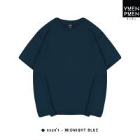 YuenPuen เสื้อยืด Oversize สีกรมท่า ไม่ยืด ไม่ย้วย ไม่ต้องรีด เสื้อยืดสีพื้น เสื้อยืนพื้น เสื้อยืดโอเวอร์ไซส์ เสื้อยืดผู้หญิง เสื้อยืดผู้ชาย