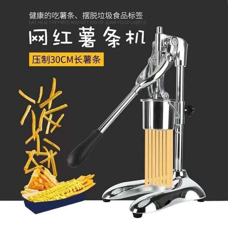 Footlong 30cm French Fries Maker Stainless Steel Potato Chips Making Machine  Manual French Fries Cutters Super Long French fries