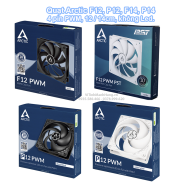 Quạt Arctic F12, P12, F14, P14, 4 pin PWM, 12 14cm, không Led.