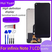 ㍿ For Infinix Note 7 X690 X690B LCD Display Touch Screen Sensor Digitizer Assembly Note 7 X690 Front Display Panel Glass Full LCD