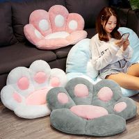 Kawaii Soft Paw Pillow Cute Cat Seat Cushion Stuffed Plush Sofa Indoor Floor Chair Home Decor Winter Autumn Children Girls Gift